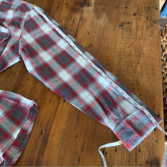 Field & Stream Cotton Gray & Red Flannel Long Sleeve Shirt Sz XXL - Picture 7 of 9
